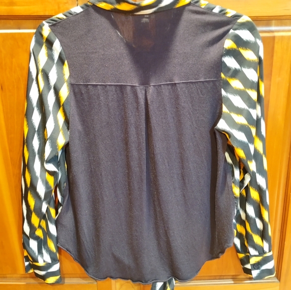 MICHAEL Michael Kors Button Down Tie Blouse - Picture 4 of 8